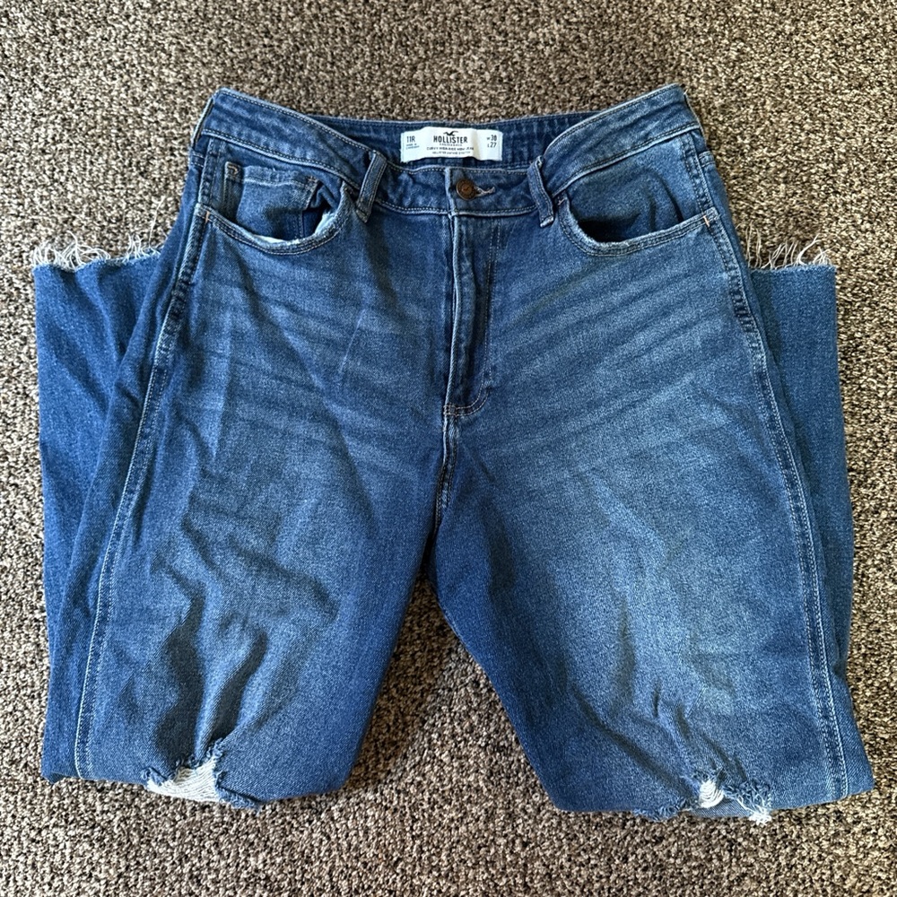 Hollister Blue Straight Leg Women's Jeans